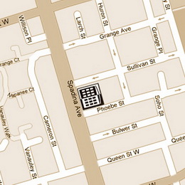 key map 197 Spadina Avenue Toronto Ontario