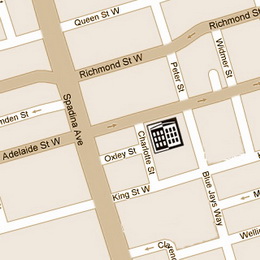 key map 345 Adelaide Street West